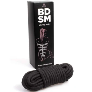 SECRETPLAY - ЧЕРНЫЙ БОНДАЖНЫЙ КАНАТ BDSM КОЛЛЕКЦИЯ
