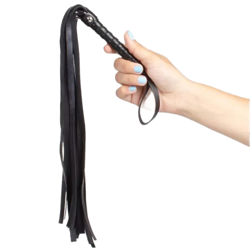 SECRETPLAY - FOUET DE BONDAGE NOIR  COLLECTION BDSM