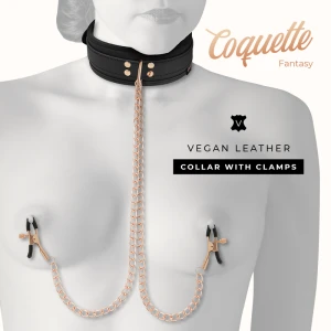 COQUETTE CHIC DESIRE - ОЖЕРЕЛЬЕ-ЗАЖИМ ДЛЯ СОСКОВ FANTASY С НЕОПРЕНОВОЙ ПОДКЛАДКОЙ