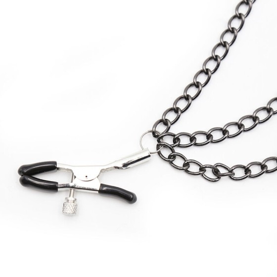 OHMAMA FETISH - NIPPLE Clamps WITH BLACK CHAINS