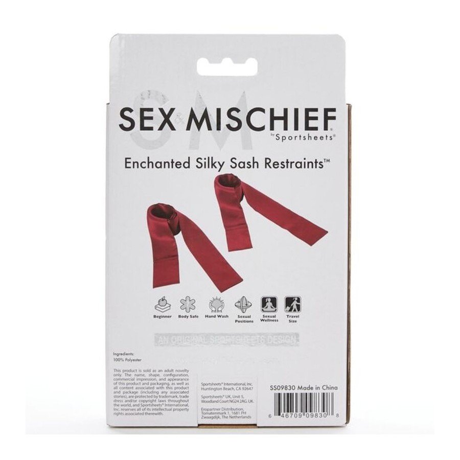 SEX  MICHIEF - ENCHANTED SILKY SASH RESTRAINTS