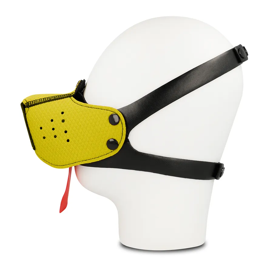 OHMAMA FETISH DOG MUZZLE - YELLOW
