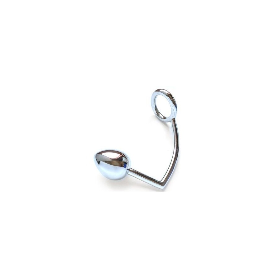 METAL HARD - RING WITH ANAL HOOK 40MM