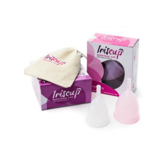 IRISCUP - LARGE PINK MONTH CUP + FREE STERILIZER BAG