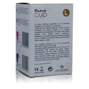 NINA KIKÍ - COPPA MESTRUALE ROSA TAGLIA L