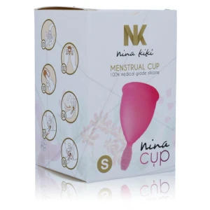 МЕНСТРУАЛЬНАЯ ЧАША NINA CUP, РАЗМЕР РОЗОВАЯ S