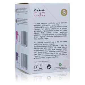 МЕНСТРУАЛЬНАЯ ЧАША NINA CUP, РАЗМЕР РОЗОВАЯ S