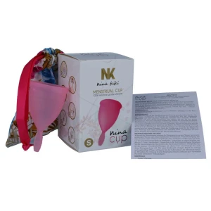 МЕНСТРУАЛЬНАЯ ЧАША NINA CUP, РАЗМЕР РОЗОВАЯ S
