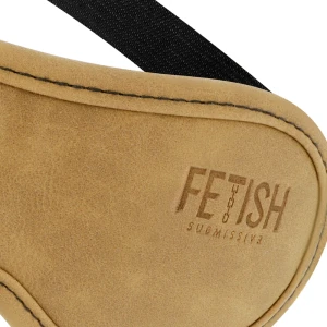 FETISH SUBMISSIVE ORIGEN - МАСКА ИЗ ВЕГАНСКОЙ КОЖИ С ПОДКЛАДКОЙ ИЗ НЕОПРЕНА