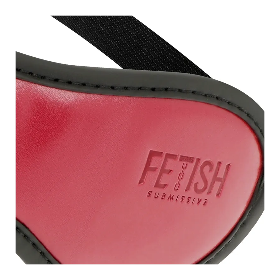 FETISH SUBMISSIVE DARK ROOM - MASCHERA VEGANA IN PELLE CON FODERA IN NEOPRENE