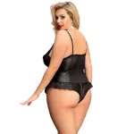 QUEEN LINGERIE - TEDDY CON CERNIERA L/XL