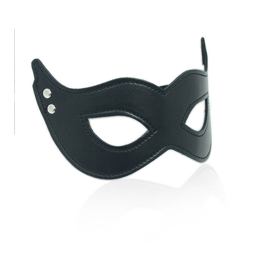OHMAMA FETISH - PU MASK WITH CLAMPS