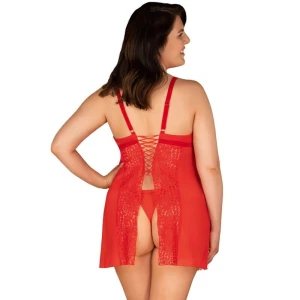 OBSESSIVE - CHEMISE E TANGA BLOSSMINA 6XL/7XL