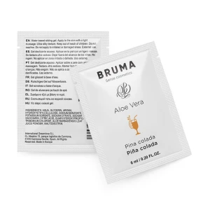 BRUMA - СЛАДКИЙ ГЕЛЬ ДЛЯ СМАЗКИ ИЗ АЛОЭ ВЕРА С АРОМАТОМ ПИНА КОЛАДЫ 6 МЛ