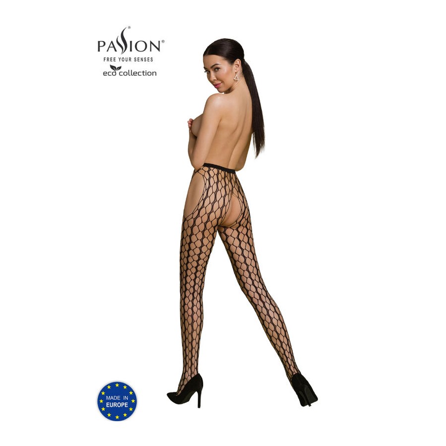 PASSION - ECO COLLECTION BODYSTOCKING ECO S007 BIALY