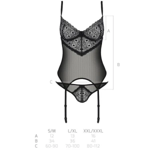 PASSION - ZINNIA CORSETTO COLLEZIONE ECO L/XL