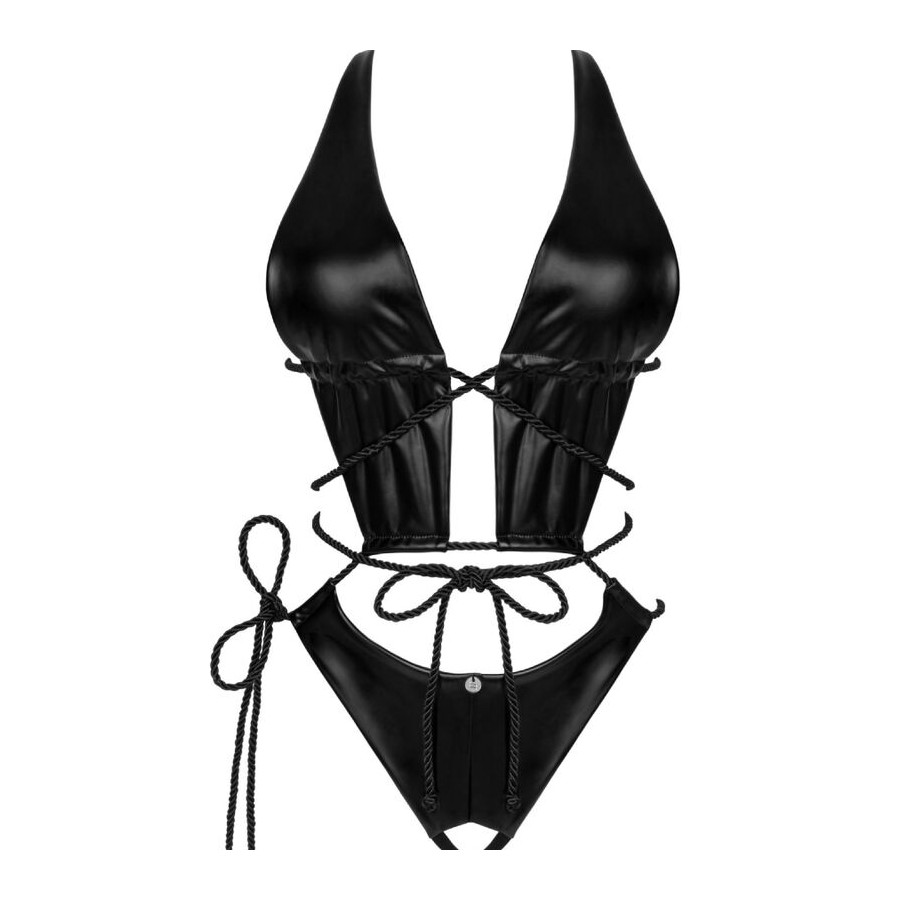 OBSESSIVE - CORDELLIS CROTCHLESS TEDDY ONE SIZE