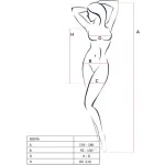 PASSION - BS096 BODYSTOCKING BIANCO TAGLIA UNICA