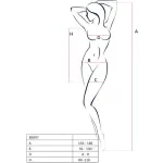 PASSION - BS097 BODYSTOCKING BIANCO TAGLIA UNICA