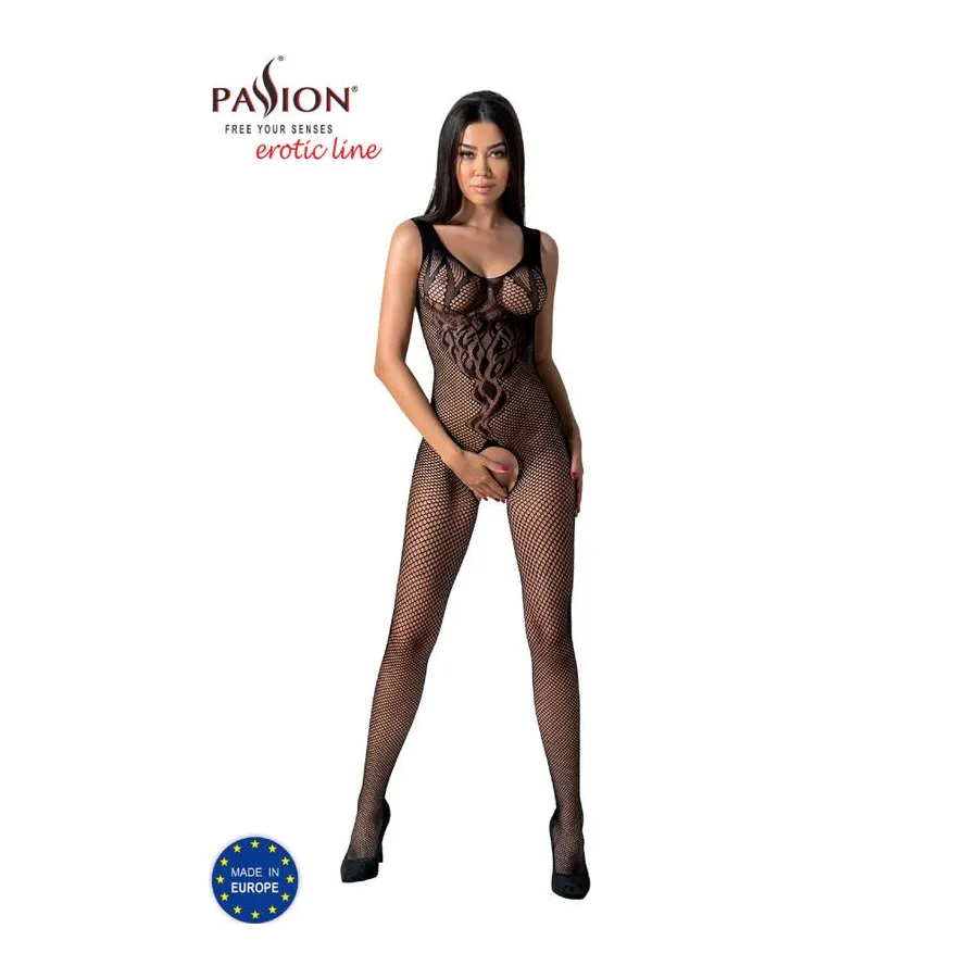 PASSION - BS098 BODYSTOCKING BIANCO TAGLIA UNICA