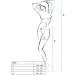 PASSION - S028 CALZE BIANCHE CON GIARRETTIERA TAGLIA UNICA