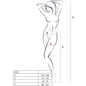 PASSION - S029 CALZE BIANCHE CON GIARRETTIERA TAGLIA UNICA