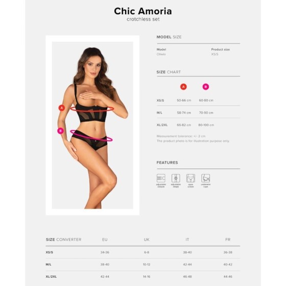 OBSESSIVE - CHIC AMORIA SET 2 PIECES WITHOUT CUP