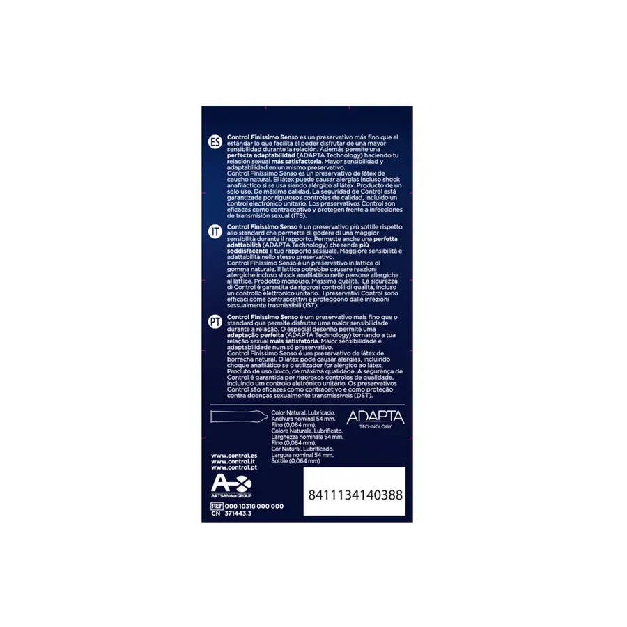 CONTROL - ADAPTA SENSO CONDOMS 12 UNITS