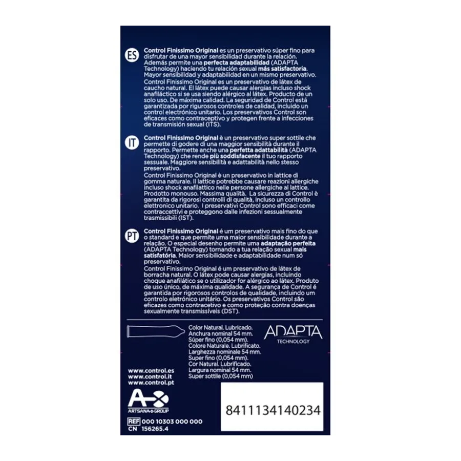 CONTROL - FINISSIMO CONDOMS 12 UNITS