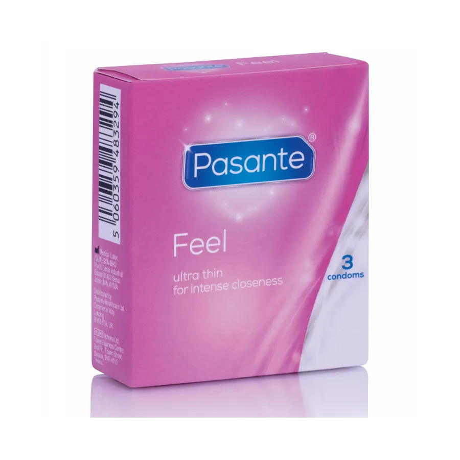 PASANTE - PRÉSERVATIFS SENSIBLES ULTRA MINCE 3 UNITÉS