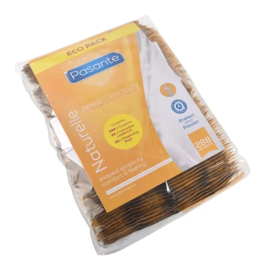 PASANTE - CONDOMS ECO PACK NATURELLE BAG 288 UNITS
