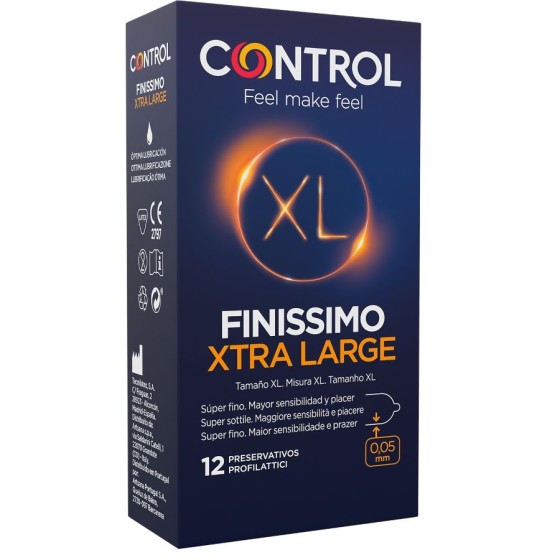CONTROL - PRESERVATIVOS FINISSIMO XL 12 UNIDADES