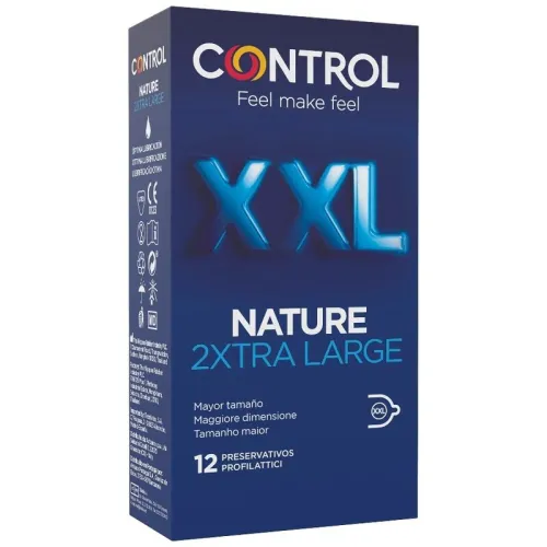 CONTROL NATURE 2XTRA LARGE XXL КОНДОМЫ - 12 ШТУК