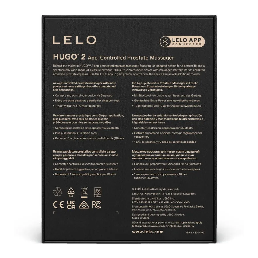 LELO - HUGO 2 PROSTATE MASSAGER | Pasio