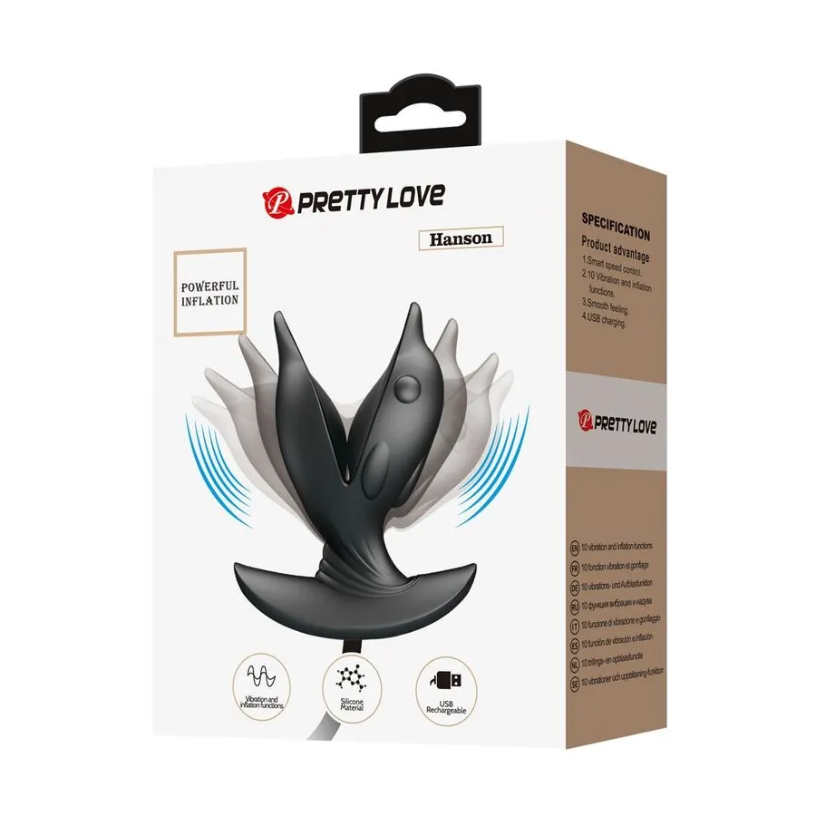 PRETTY LOVE - INFLATABLE  RECHARGEABLE DELFIN ANAL PLUG
