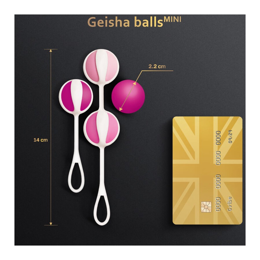 G-VIBE - SET 4 GEISHA BALLS MINI PURPLE