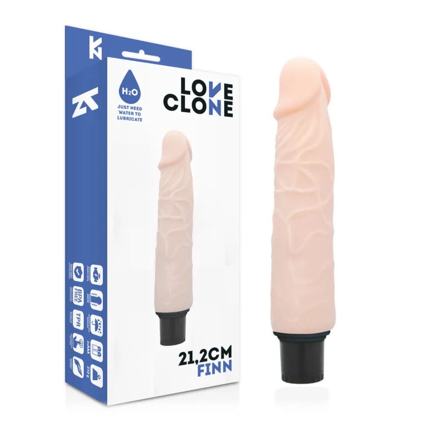 LOVECLONE - VIBRATORE AUTOLUBRIFICANTE FINN 21.2 CM -O- 3.8 CM
