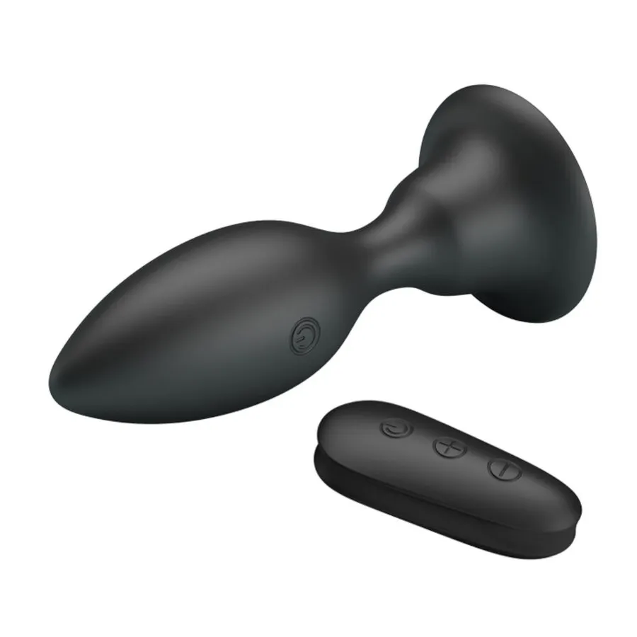 MR PLAY - PLUG ANALE CON TELECOMANDO VIBRAZIONE NERO