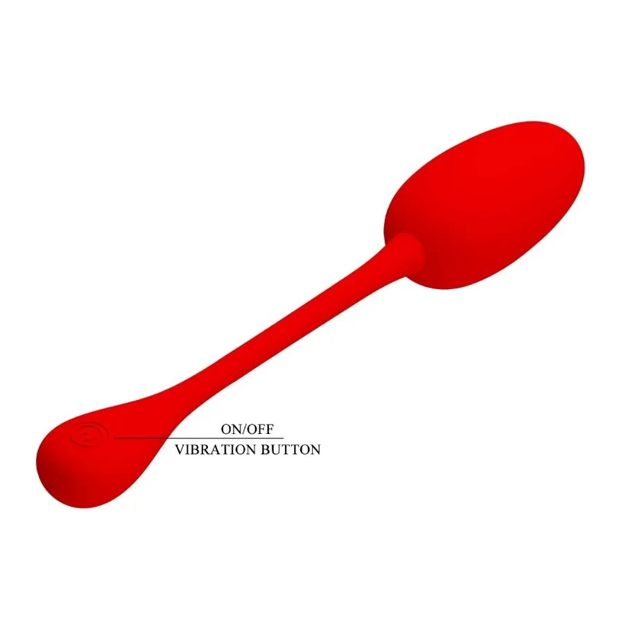 PRETTY LOVE - KNUCKER RED RECHARGEABLE VIBRATING EGG