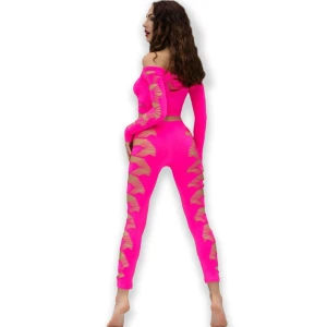 CHILIROSE - CR 4632 TOP  PANT FUCHSIA S/L