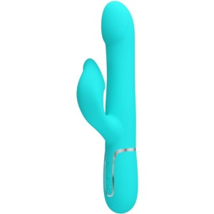 PRETTY LOVE - ВИБРАТОР RABBIT PEARLS AQUA GREEN