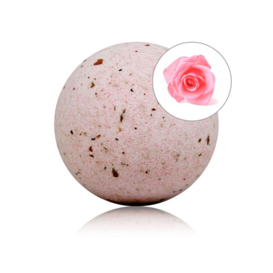 TALOKA - BOMBA DA BAGNO PROFUMATA ALLA ROSA CON PETALI DI ROSA