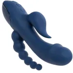 CALIFORNIA EXOTICS - VIBRATORE TRIPLO ORGASMO BLU