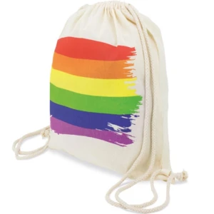 PRIDE - SAC À DOS EN COTON AVEC DRAPEAU LGBT