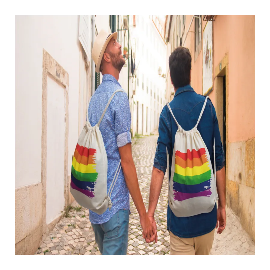 PRIDE - ZAINO BANDIERA LGBT IN COTONE