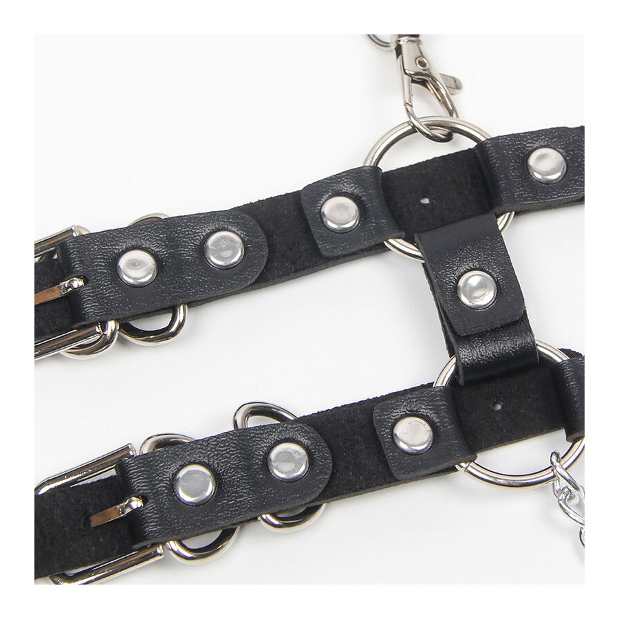 SUBBLIME - HARNESS WITH STRAPS AND CHAINDETAILS ONE SIZE