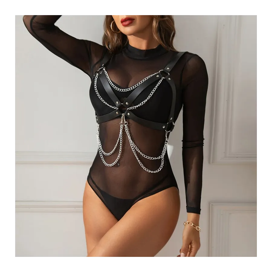 SUBBLIME - REGGISENO IMBRACATURA CON CATENA DETTAGLIO TAGLIA UNICA