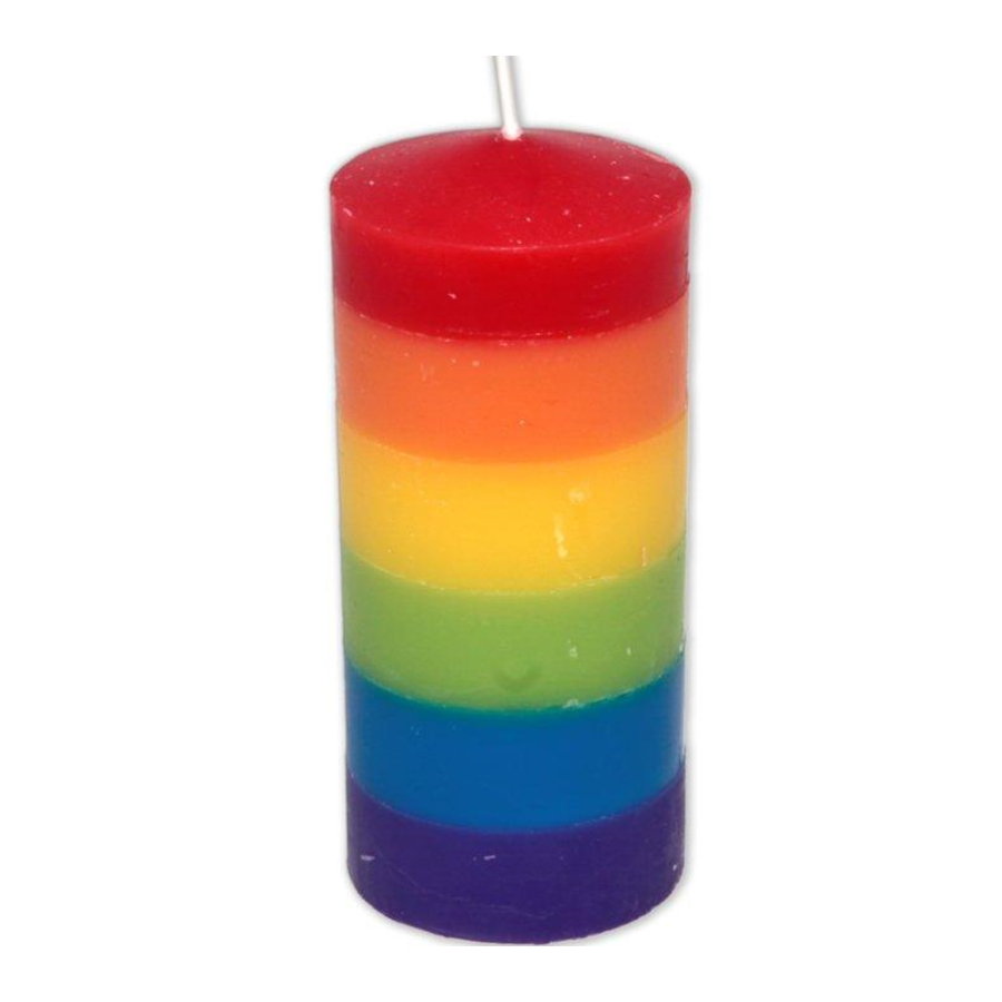 PRIDE - BIG CANDLE WITH LGBT FLAG