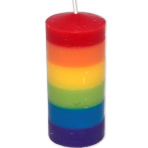 PRIDE - БОЛЬШАЯ СВЕЧА С ЛГБТ-ФЛАГОМ