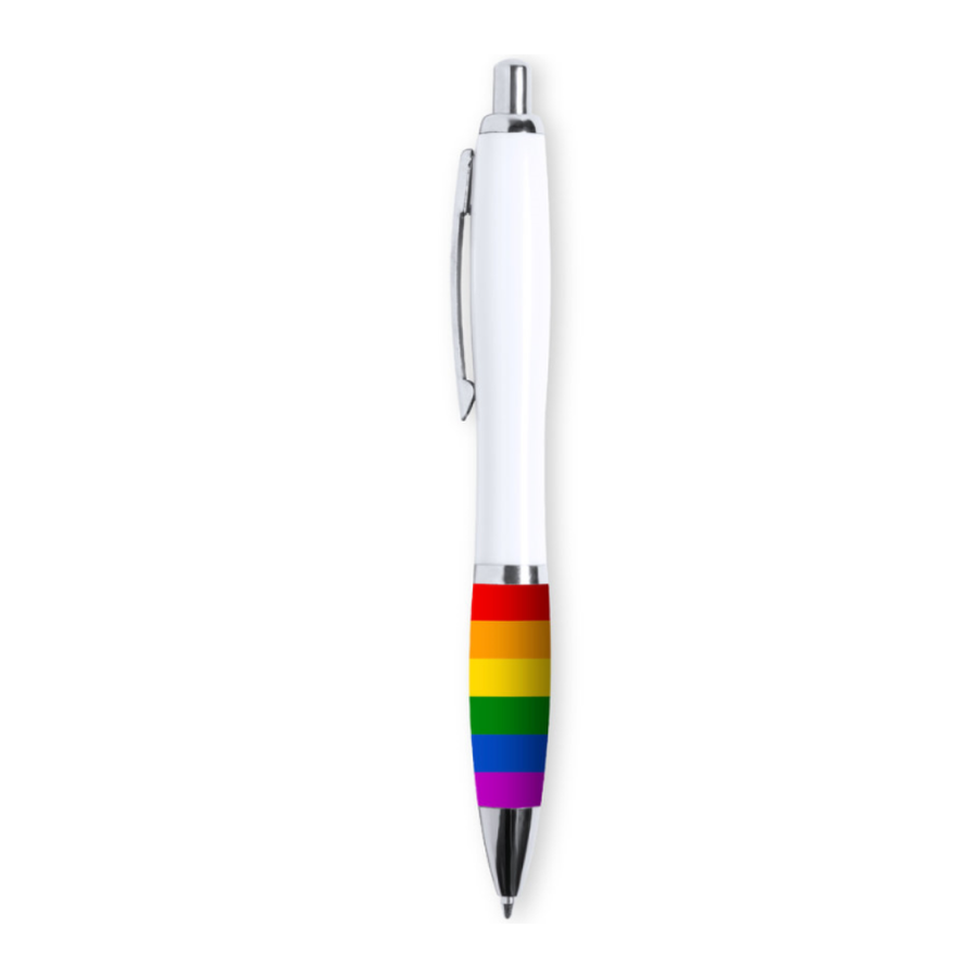 ORGOGLIO - BANDIERA LGBT BIROS BIANCO